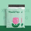 Bolsa de embalaje logístico con diseño de garra de gato, engrosada, con estampado de dibujos animados, resistente a los daños y a los daños, color exprés
