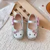 Outono 2026 Nova Moda Sapatos Individuais com Strass para Meninas Estilo Coreano Princesa Solado Macio Sapatos de Couro Sapatos Infantis Atacado
