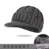 Gorras de Invierno para Hombre de Punto Cálido a Través de la Frontera, Gorras de Pato para Exteriores Resistentes al Frío, Gorras de Lana con Protección para los Oídos para Ciclismo
