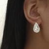Aretes Exquisitos de Gota de Agua de Alta Gama, Aretes de Moda para Mujer, Aretes Brillantes de Pedrería, Aretes Elegantes y Modernos