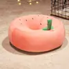 Cojín Redondo de Dibujos Animados para Futón de Casa Engrosado para Cuatro Estaciones Cojín para Ventana Saliente de Dormitorio Cojín de Piso Piña Fresa Shiba Inu Conejo Rosa