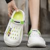 Zapatos Croc para Hombre 2025 Nuevo Verano Ropa de Exterior Antideslizantes Ligeros de Suela Gruesa Zapatillas de Estudiante Punta Abierta Doble Propósito