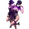 Uniforme de mujer policía traje de lencería sexy cosplay club nocturno encaje azafata seda negra seducción pijama sexy para mujer
