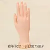 Mão Modelo para Prática de Manicure Ferramenta de Treinamento de Mão Mão Artificial Inserção de Silicone Base de Almofada para Unhas Display de Prática Borracha Aprendiz Vivo