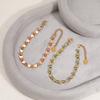 Moda Coreana Nicho Estilo Ins Pulsera de Corazón Diamante Moda Mujer Elegante Simple Acero Titanio Joyería de Mano