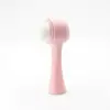 Cepillo Facial Limpiador de Silicona de Cerdas Suaves Doble Cara, Removedor de Maquillaje, Cepillo de Limpieza Profunda, Cepillo Facial de Maquillaje Masajeador Doble Cara