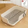 Inodoro para Perros Extra Grande Inclinado con Valla Alta para Prevenir Salpicaduras, Adecuado para Perros Grandes, Medianos y Pequeños, Suministros Profesionales para Mascotas al por Mayor