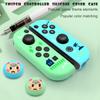 Adecuado para Nintendo Switch Funda de Silicona, Switch Oled con Mango Estampado Cubierta Protectora y Teclas