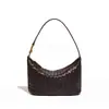 Bolso Tejido de Lujo Hecho a Mano para Mujer, Nuevo Estilo de Verano con Hebilla de Lazo Metálico, Bolso Tipo Lonchera de Mano, Bolso de Hombro