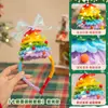 Faixa de cabeça de árvore de Natal, kit de materiais DIY de bastão torcido, adereço de cabeça, decorações de Natal, um novo presente para sua namorada ou melhor amiga