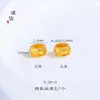Galvanoplastia a vácuo por muito tempo não desbota Dourado acessórios diy porta-flores Flor de Pessegueiro anel de corrida barril de moedas contas de ouro quebradas conta feminina