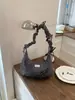 Bolso Rayado para Mujer, Nuevo Bolso de Hombro Estilo Ballet Primavera 2026, Gran Capacidad para Clase y Viajes Diarios, Bolso Cruzado Tipo Dumpling