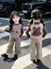 Conjunto de Niña Primavera y Otoño 2026 Nueva Moda de Otoño para Bebés Niñas, Elegante Conjunto Casual de Chaleco de Tres Piezas