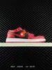 Air Aj1 Jordan 1 Low Entrenamiento Alemán Color Samba Clásico Unisex de Caña Baja Deportivas Casuales Baloncesto Tenis