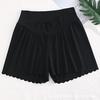 Roupa de Maternidade Verão Cintura Baixa Seda Gelada Shorts de Segurança Soltos Shorts Anti-Exposição Leggings para Mulheres Grávidas