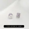 Cuentas de Barril de Transferencia de Circonita Chapadas en Oro de 14K Cuentas Espaciadoras Pulsera de Cristal Hecha a Mano DIY Accesorios para Enhebrar Cuentas