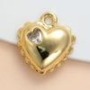 Forma ímpar cobre banhado a ouro 18k real incrustado zircônia borboleta trevo de quatro folhas DIY brincos pulseira pingente ornamento feitos à mão