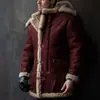 Nueva Chaqueta con Capucha de Piel Sintética Transfronteriza Europea y Americana para Hombre Estilo Europeo