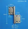 Bisagra Gruesa en Forma de Bandera de Acero Inoxidable 304 y Aleación de Aluminio para Puerta Ignífuga de Baño para Inodoro, Bisagra de Bandera Desmontable