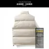 Chaleco cálido cortavientos con forro polar para hombre, nuevo para otoño e invierno, chaqueta de algodón casual con cuello alto, chaleco abrigo para hombre de talla grande