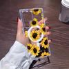 Funda para Teléfono con Ilustración de Girasol Norteamericano Adecuada para Nuevos Modelos Samsung S24/S25/S26 Cubierta de Teléfono Transparente Magnética