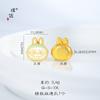 Pu Zuojiu no se desvanece oro accesorios diy labubu pull cuentas de transferencia collar pulsera caricatura tendencia lindo
