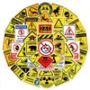 50 Peças de Adesivos de Sinal de Proibido Entrar para Educar Crianças, Adesivos Decorativos de Parede e Mesa, Adesivos para Atacado Transfronteiriço