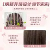 Peluca BobKoni Marrón Nebuloso, bob corto para mujer con cabello en capas y flequillo, adecuada para el uso diario, peluca completa realista