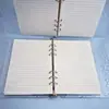 Venda Direta de Fábrica Caderno A5 Ondas d'Água Caderno de Folhas Soltas Binder com Capa Transparente Bloco de Notas