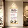 Professor recomenda a arte de parede inspiradora "Wake Up, Kids" para adolescentes, adequada para decoração de sala de estar, hall de entrada e escritório