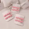 Pasador de Onda Rosa de Alta Gama para Niña, Flequillo Lateral Despeinado Famoso en Internet, Tocado, Pasador Sencillo, Accesorios para el Cabello