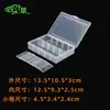 Caja de Almacenamiento Transparente con 10 Compartimentos Caja para Guardar Piezas de Ferretería tipo Armadura Portátil Caja para Componentes Digitales Joyería Caja de Almacenamiento para Joyería