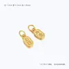 Acessórios de pingente dourado areia DIY feito à mão pulseira colar contas espaçadoras material corda de mão pulseira de pulso cordão para ensiar contas pingente de caractere Fu dourado fosco