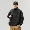 Chaqueta Elegante para Hombre 2026 Primavera y Otoño Nueva Corte Holgado Tendencia de Pareja Casual Deportiva Ropa de Trabajo Cortavientos