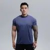 Nova Camiseta de Gola Redonda Plus Size de Verão Shell Macio Clone Algodão Caimento Manga Curta Antirrugas Secagem Rápida Respirável Fitness Masculino