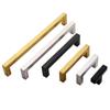 Aço Inoxidável prata Dourado Preto Puxador Longo Simples Moderno para Porta de Guarda-Roupa Gaveta de Armário Estilo Americano