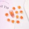 Nova Flor de Resina Macia Gardênia Rosa Cor Mutável Luminosa Resina Estereoscópica Diamante DIY Arte de Unha Joias Acessórios
