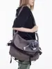 Bolso de hombro casual retro moderno estilo coreano para hombre, mochila de lona de gran capacidad, bolso cruzado para pareja de viaje