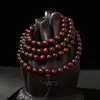 Cuentas de Madera de Sándalo Rojo de Hoja Pequeña para Hombres y Mujeres, Artesanías de Madera de Múltiples Vueltas con Cuentas, Joyería DIY al por Mayor