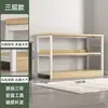 Estantería de Almacenamiento de Libros de Pie Organizador de Múltiples Niveles Estantes Color Madera Maciza Librero Estante de Almacenamiento de Oficina Gabinete Estantes Escalonados