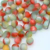 Pintura al Óleo Mate Sinfonía Resina Escarchada Cuentas Redondas Hecho a Mano DIY Cuentas Sueltas Pulsera Collar Accesorios de Joyería Material