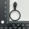 No. Cremallera Negra de Nailon Tejido Inverso para Electroforesis con Tirador de Anilla Recortada Accesorios para Cremallera de Chaqueta Impermeable Tirador de Cremallera de Metal