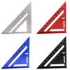Regla de respaldo triangular para carpintería Yunbei Aleación de aluminio Carpintería Regla de ángulo recto 7 pulgadas Pulgadas/Métrico Regla de ángulo de 90 grados Dropshipping