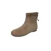 Botines de Tobillo con Cremallera y Dedos Separados Estilo Coreano para Mujer 2026 Otoño Nuevos Cómodos Versátiles Moda Botines Planos