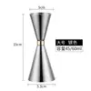 Mingxuan Sr.. Anel fino japonês dourado copo medidor de vinho aço inoxidável padrão gravado copo medidor de vinho integrado
