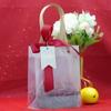 Presente de aniversário para crianças do jardim de infância bolsa transparente de mão festa de dez anos crianças lanche vazio bolsa de presente