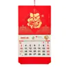 Calendario Temático de la Fortuna 2027 con Estampado Dorado y Repujado, Calendario de Pared Formato Grande, Diseño Publicitario Corporativo, Calendario Mensual Temático de la Fortuna Personalizado