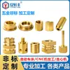 Mecanizado de Piezas de Latón No Estándar Mecanizado en Torno CNC Mecanizado de Tornillos Mecánicos Tuercas de Forma Especial Piezas de Cobre Mecanizado de Ferretería