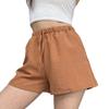 2024 nuevo artículo de venta caliente transfronteriza de verano secado rápido amigable con la piel shorts para casa usables al aire libre imitación lino bolsillo pantalones cortos calientes