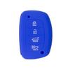 Adecuado para la moderna funda de silicona para llave inteligente de 4 llaves Sonata I40, funda para llave con pegamento suave, funda para dispositivo antirrobo para control remoto de automóvil.